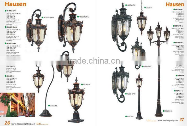 Europe style antiqued led outdoor pendant light
