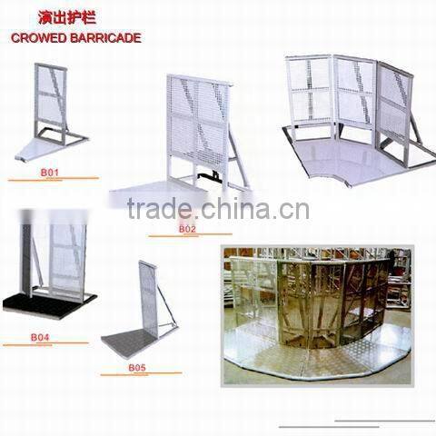 aluminium portable and removable crowded barricade