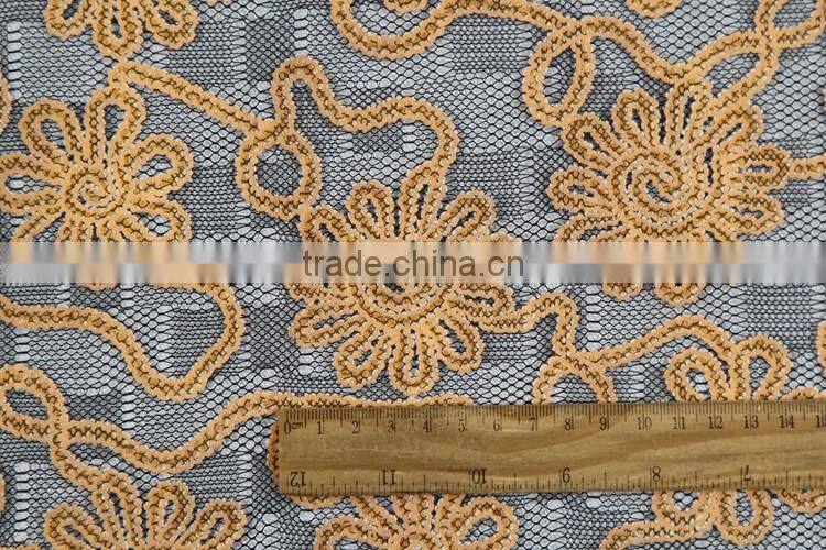 wholesale cheap guipure white cotton lace embroidery beautiful fabric samples of lace for dress