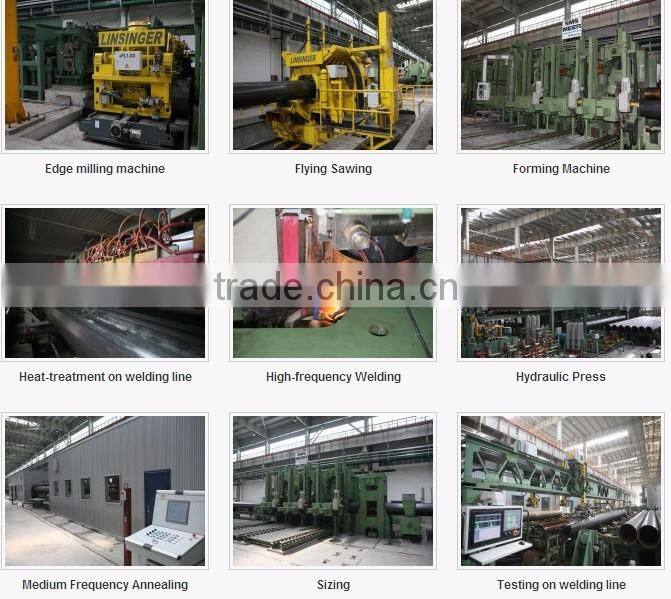 Galvanized ERW steel pipe for fluid transportation