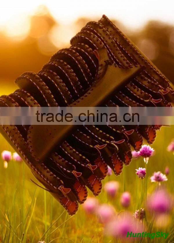 Traditional Archery Cowhide Leather Arrow Quiver For Archery Shooting