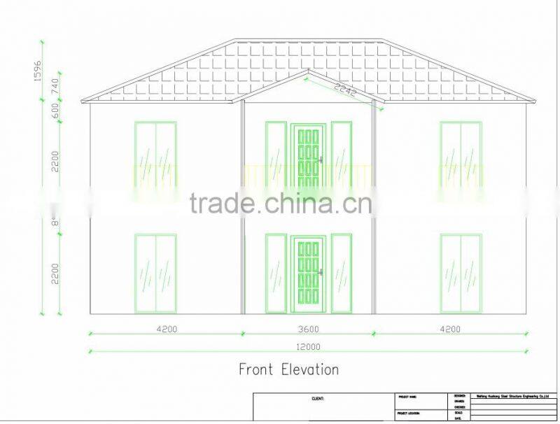 Water Proof, Earthqauke Proof Of Grade 9 and 80% Labor Cost Saving Prefabricated Modular Villa House