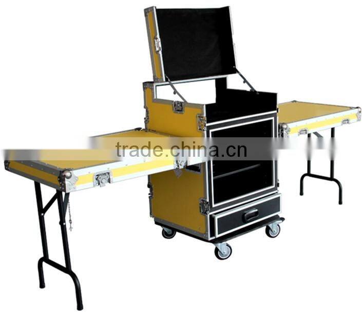 Shockproof portable table mixer flight case for dj stage performance
