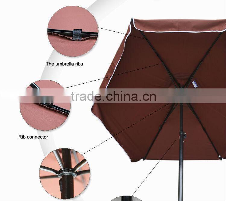 180CM*6K brown color patio umbrella fabric