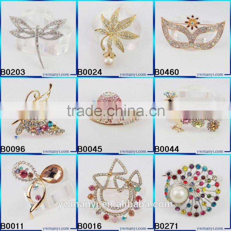 Factory price buy wholesale direct from china easy sell items hats crochet brooch for wedding invitations B0045