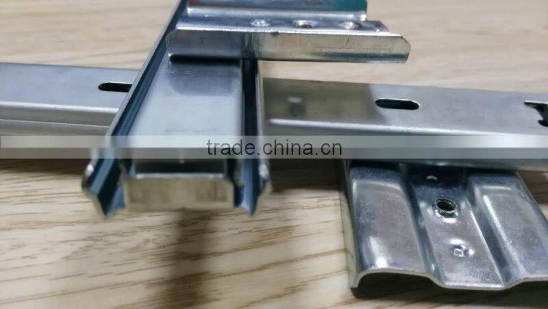 Economical and durable 2 balls smooth drawer guide slide for computer keyboard drawer slide