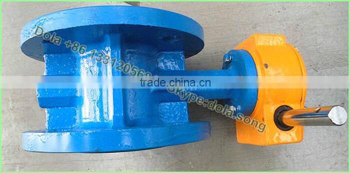 BV-DS141 ISO 5211 double flanged ductile iron butterfly valve