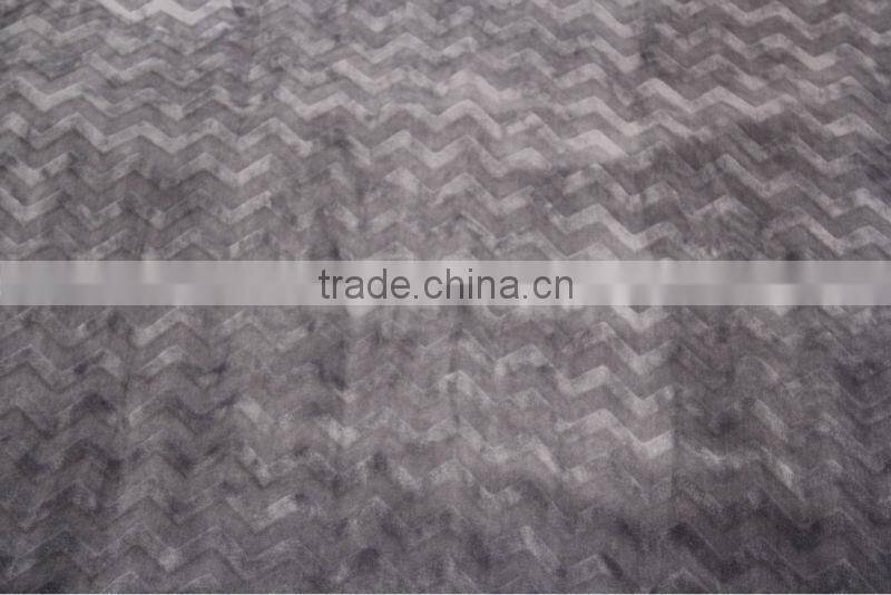 2015 New micro fiber fleece blanket/super soft flannel blanket with cutting pattern