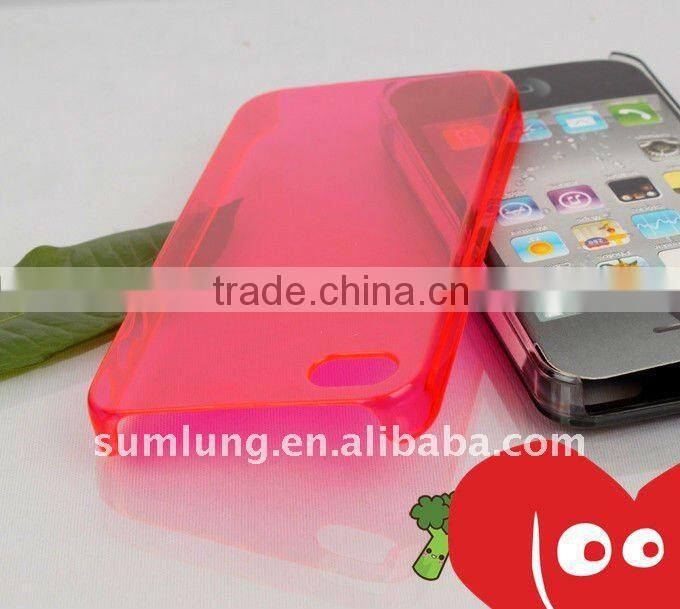 Transparent Cover for iPhone 4 Clear sublimation cover case