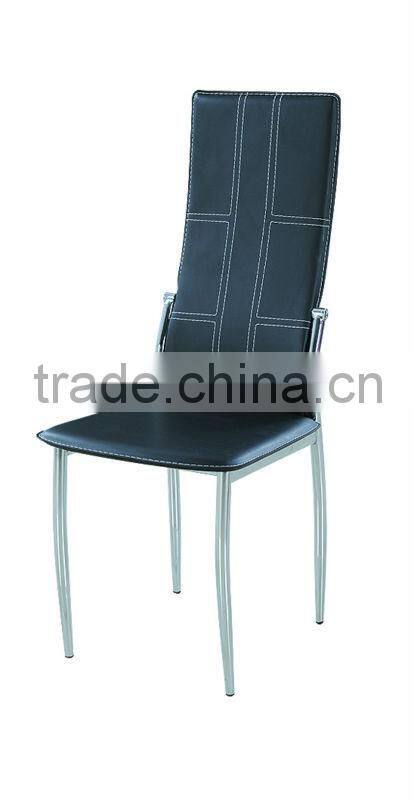 wholesale PVC seat & back metal tube dining chair