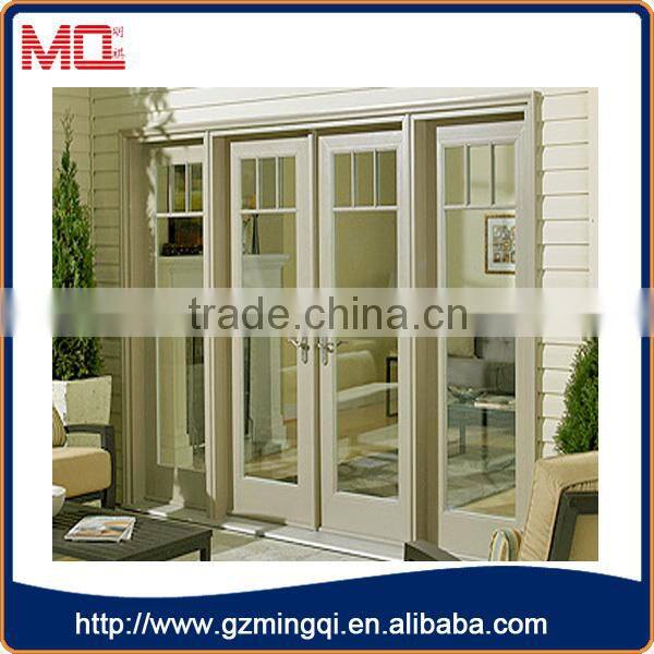 fancy design white pvc lowes interior dutch door/tempered glass door for house