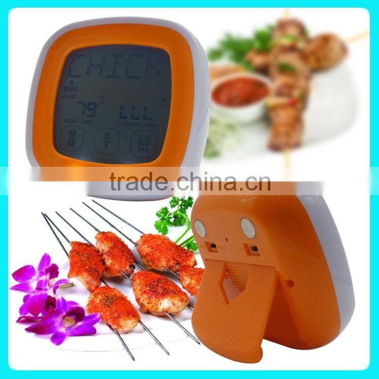 LED Digital food thermometer & BBQ thermometer & Wireless meat thermometer