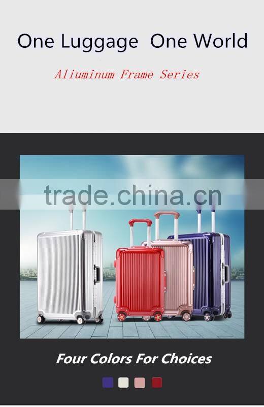 2016 Newest Fashion Smart Bluetooth Lock marrow aluminum frame 360 Universal Wheel luggage /Suitcasee