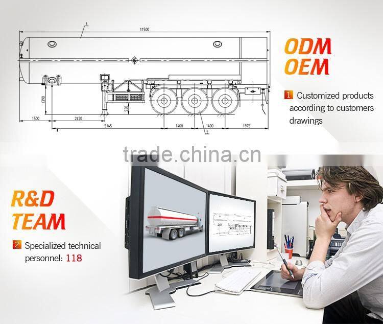 LPG LNG Oxygen Ammonia Tank Trailer and Storage Tanker Semi Trailer