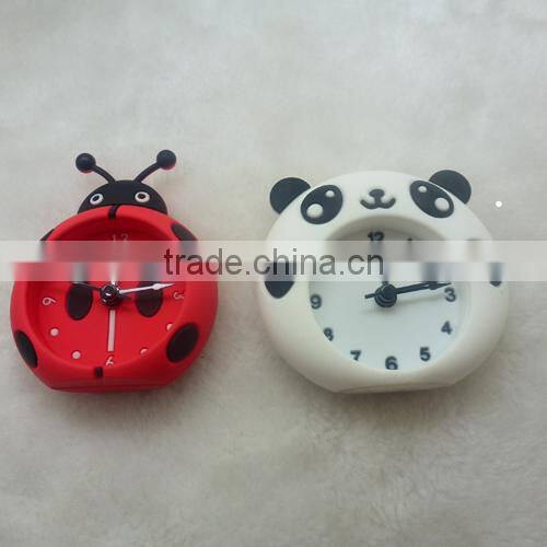 2014 China manufacturer vintage alarm clock,give away silicon table clock,gifts silicon alarm clock