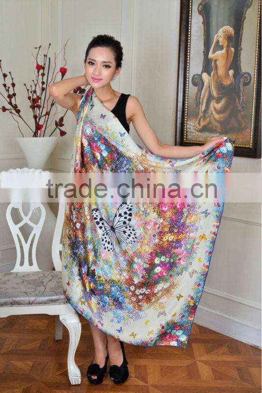 Digital printed silk scarves021