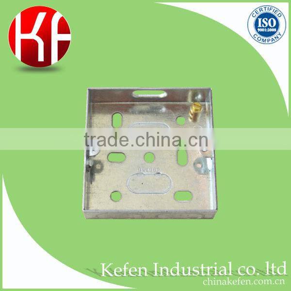 Pre-galvanized wholesale customized light eletric plug switch box with receptacle cover for wire