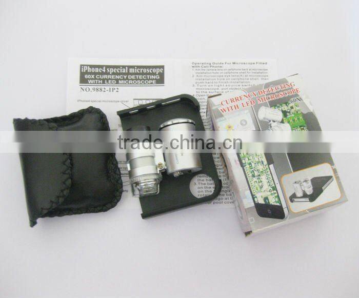 iphone pocket microscope/magnification of fluorescence microscope/compound microscopes