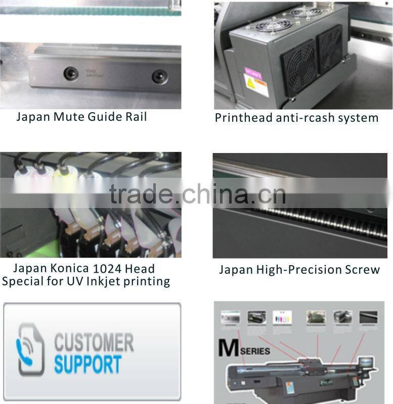 Docan large format digital flatbed uv ceiling printer M8, high speed outdoor printer