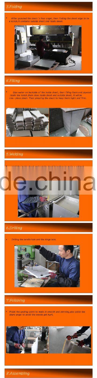 classic simple wall hung stainless steel bathroom vanity