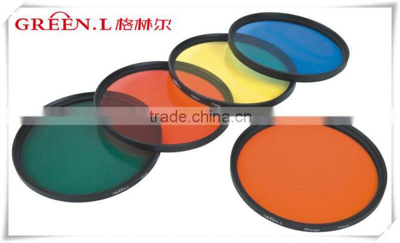 green color filter glasses37mm-86mm