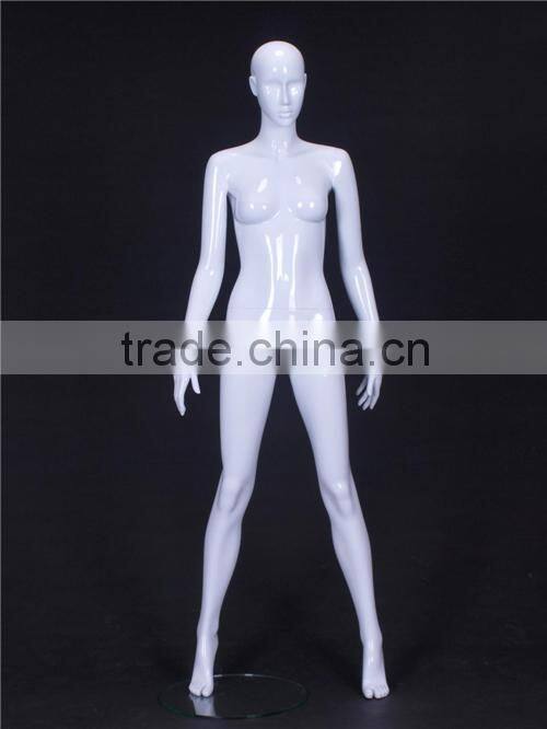 Christmas window display female mannequins with abstract face