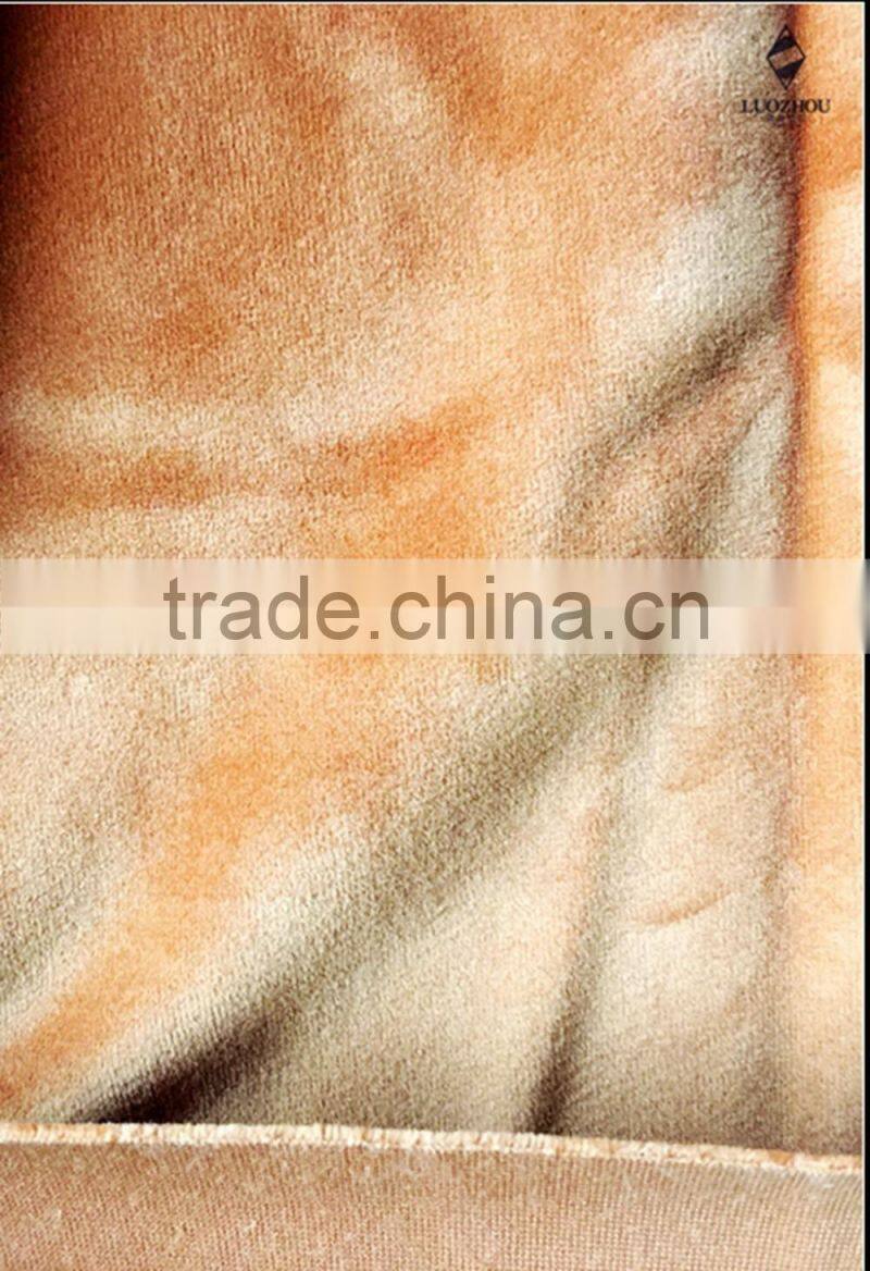 super soft knitting velvet fabric for curtain and garment