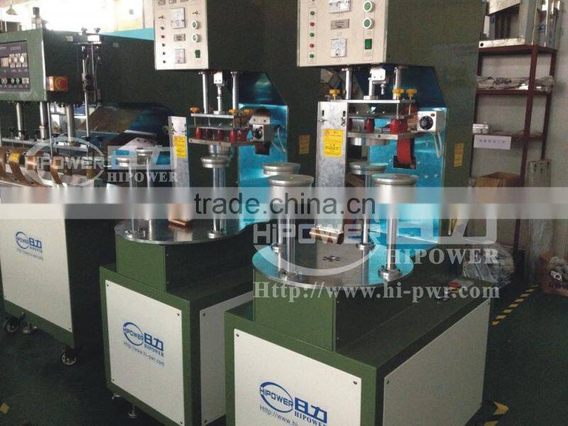 Auto turntable high frequency cylinder bottom welding machine