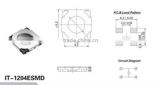 Tact switch &Miniature Type Digital Camera Push bottom Tact Switch
