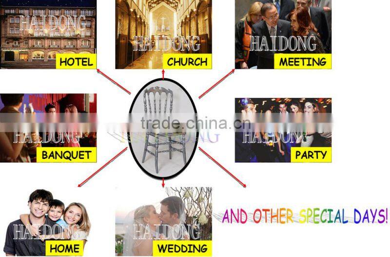 Polycarbonate(PC) Resin Gold Hotel Wedding royal Chair