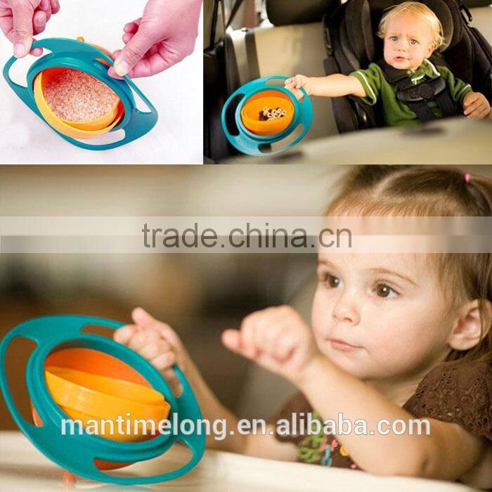 baby toy bowl 360 rotate spill-proof bowl universal gyro bowl