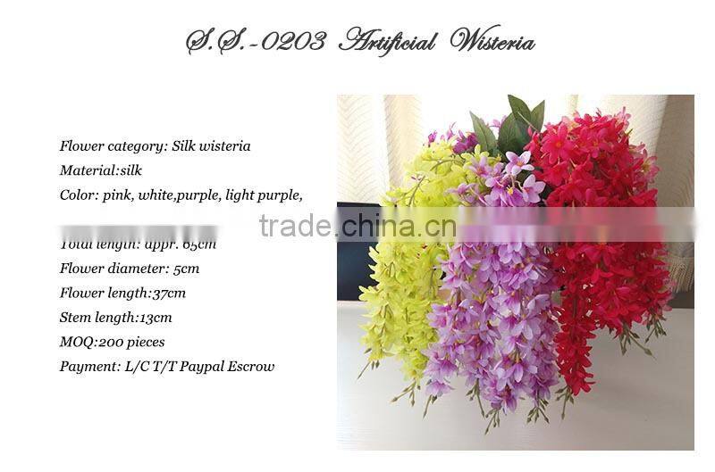 artificial flower wholesale silk flower wisteria