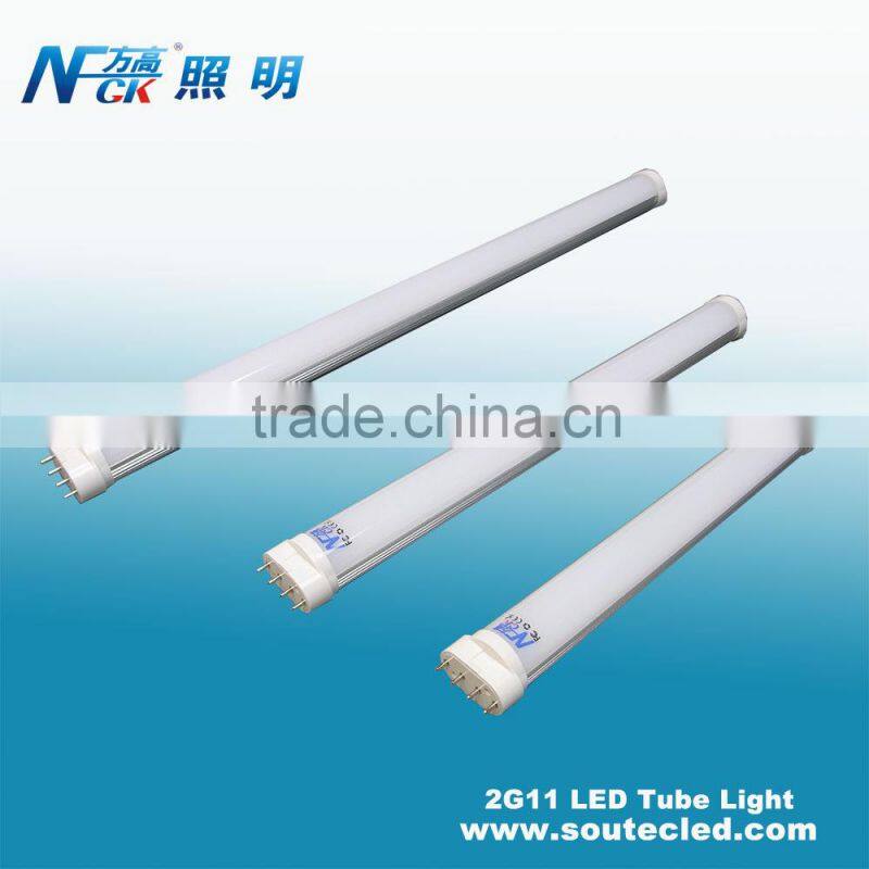 High lumens SMD2835 2g11 4pins led plug tube 2g11 led plug light 2g11 led plug lamp with CE RoHS