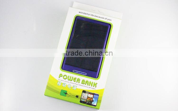 Big Capacity Solar Power Bank 11200mAh/Solar Power Bank for Samsung S3/S4/S5/Note 3/Note 4/Apple/HTC