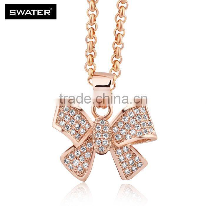 2016 Latest Selling Product Rose Gold Butterfly Za Necklace