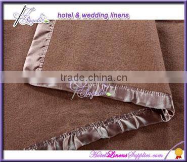 50% wool / 50% acrylic camel hotel blanket, camel blanket for hotels, full-180*230cm
