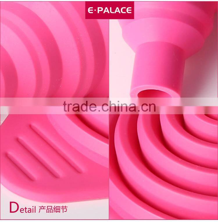 Silicone funnel drain collapsible funnel oil funnel
