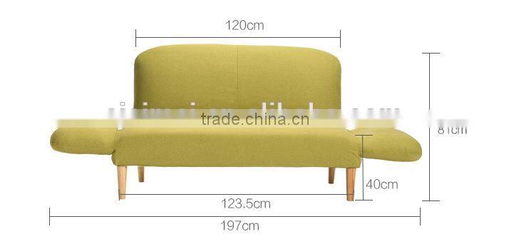 Fabric fold down sofa (sofa bed) HLM-4011