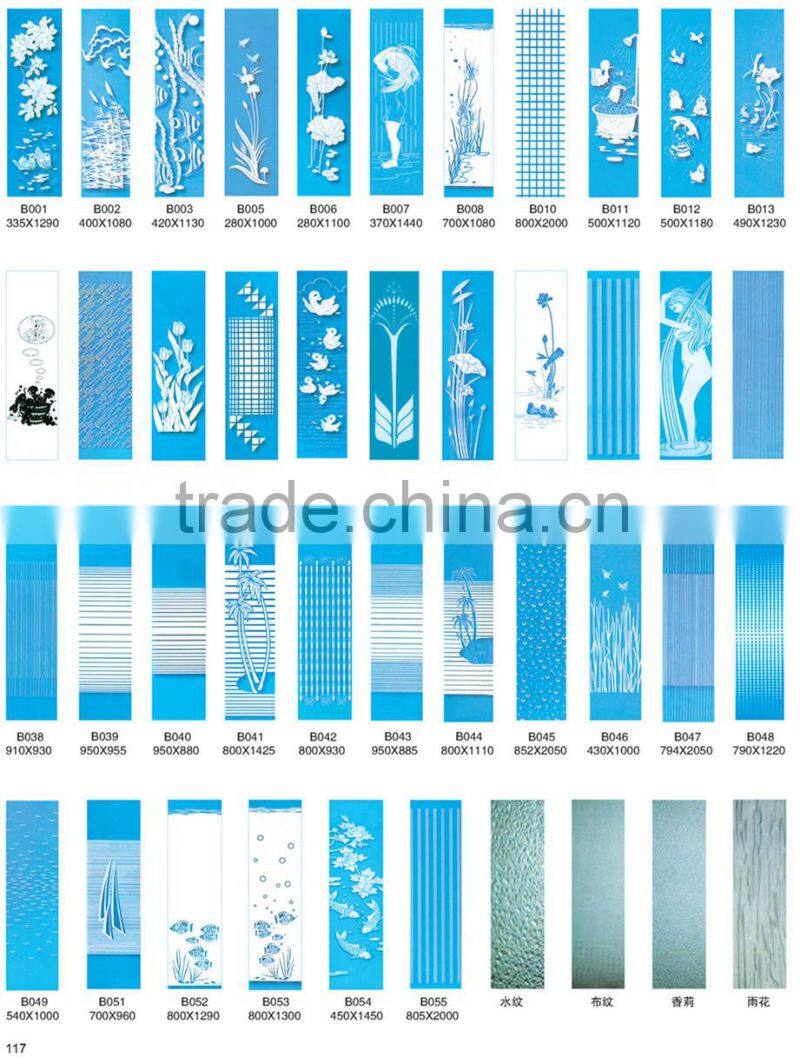 deluxe frameless plain glass shower enclosure GD9009