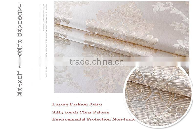 polyester non-woven compound jacquard wallpaper for roof decoration wallpaper with the image of the city wall non woven wallpape