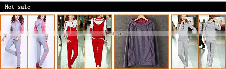 custom latest Design Sports Track Suits 100% cotton women Sport Tracksuit Fleece Tracksuit