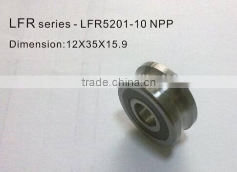 Jinan bearing LFR50/5KDD bearing U grooveTrack roller bearings with size 5*17*8mm
