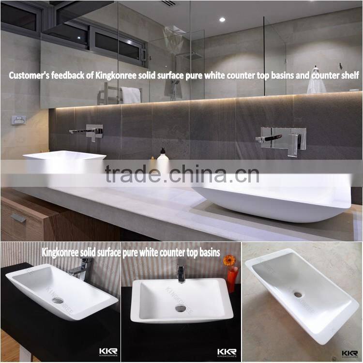 solid surface double sink bathroom vanity unit