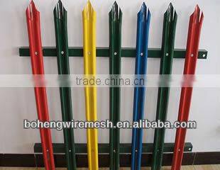 metal rail fence palisade steel fence