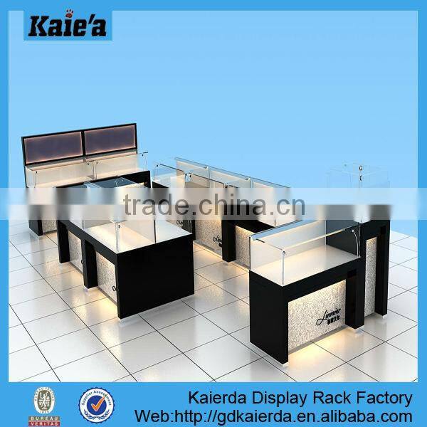 China jewelry wholesale display table store glass jewelry display table design