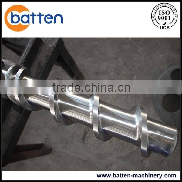 plastic PP,PE film or flakes recycling extruder machine screw barrel