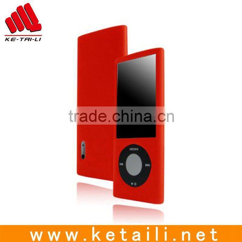 fashion silicone phone case for ipod nano 5 with wristband