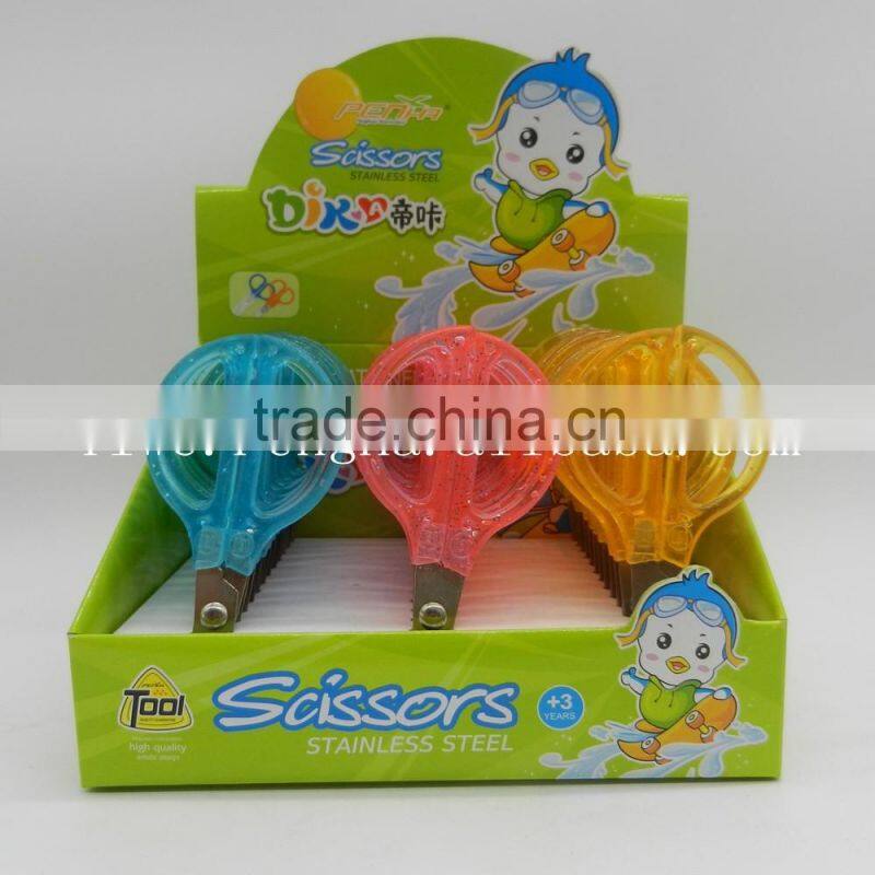 Hot sale safty kids scissors dagger tinsel student scissor