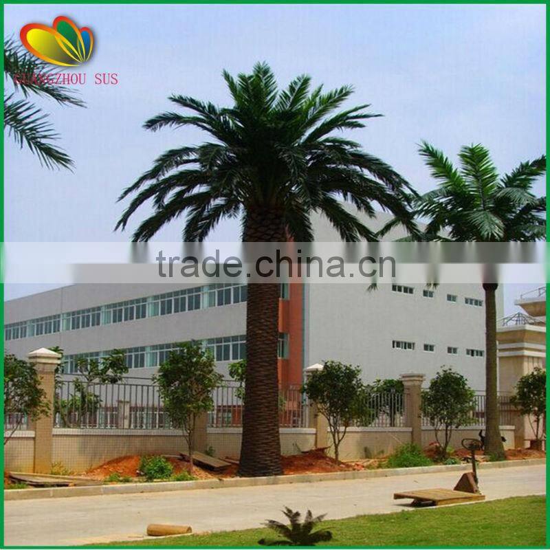 garden decorative fiberglass large artificial date palm tree