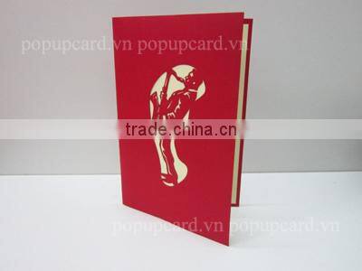 Fishing pop up greeting card